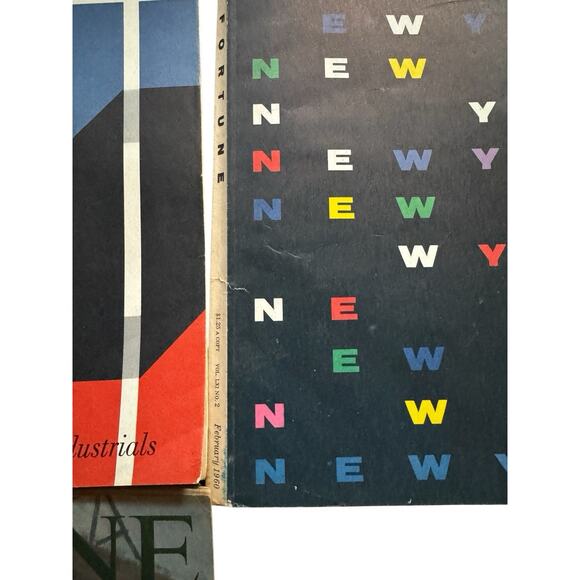 VTG Fortune Magazine Lot of 3 Issues 1950 & 1960 Business Advertising READ - Picture 7 of 16